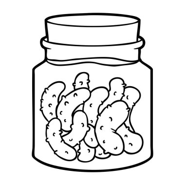 vektör çizim karikatür turşu turşusu