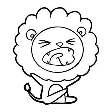 çizgi film aslan atma öfke nöbeti