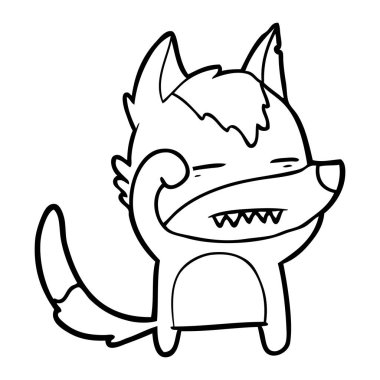 Kurt gösteren diş çizgi film