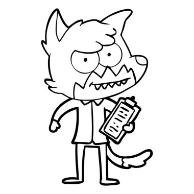 çizgi film sırıtan fox pano ile