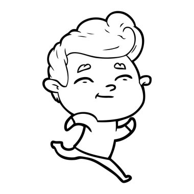 vektör çizim karikatür adam