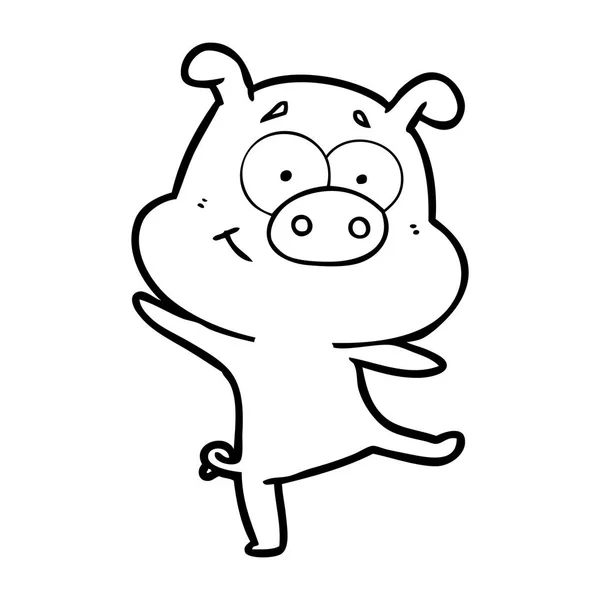Vektorové Ilustrace Šťastný Kreslený Žabák — Stockový vektor