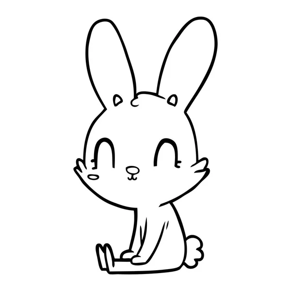 Симпатичный Мультяшный Кролик — стоковый вектор