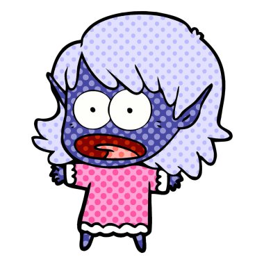 çizgi film şok elf kızı