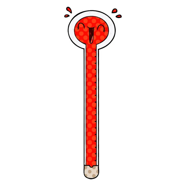 Vektorillustration Des Cartoon Thermometers — Stockvektor