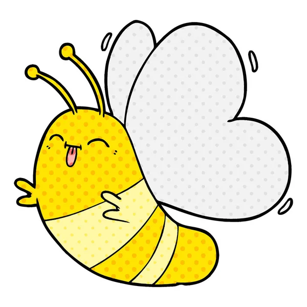 Illustration Vectorielle Dessin Animé Drôle Papillon — Image vectorielle