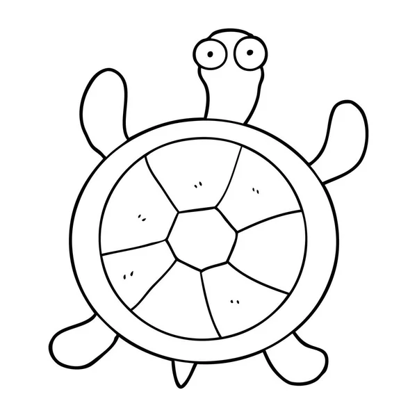 Vector Illustration Cartoon Turtle — Stock Vector