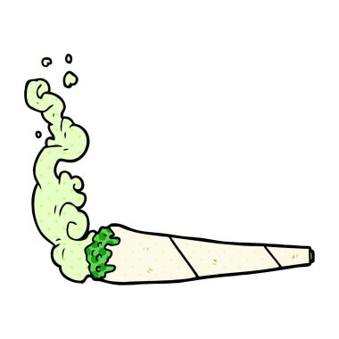 vektör çizim karikatür marijuiana ortak