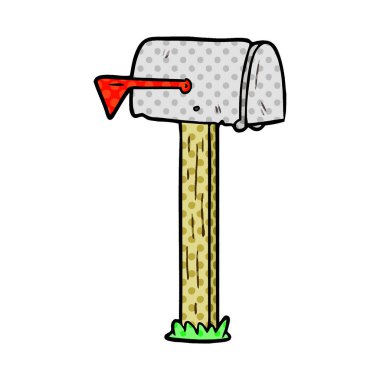 vektör çizim karikatür posta kutusu