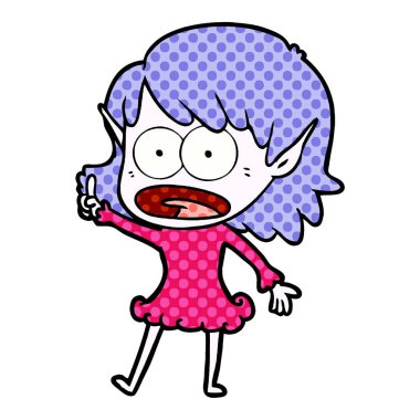 çizgi film şok elf kızı