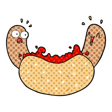 Çizgi film köpeğinin vektör çizimi