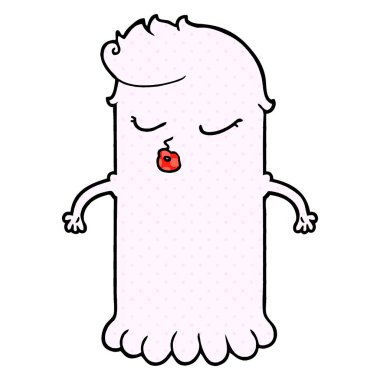 vektör çizim karikatür sevimli hayalet