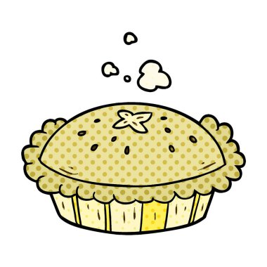 sıcak karikatür pasta fırın dışında taze