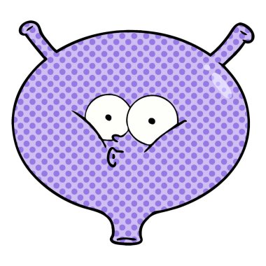 vektör çizim karikatür mesane