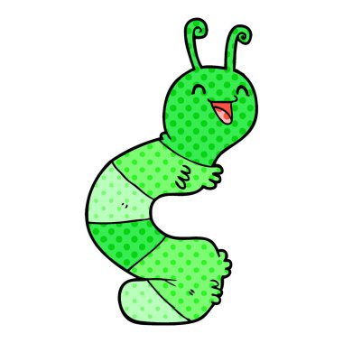 vektör çizim karikatür mutlu kedi