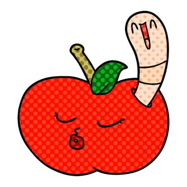 Elmalı çizgi film solucanı.