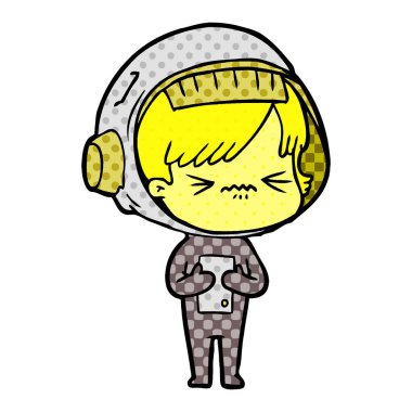 kızgın çizgi film alan kız