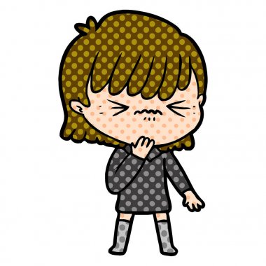 bir hata pişman çizgi film kız