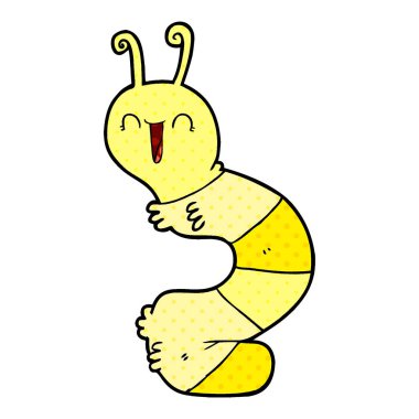 vektör çizim karikatür mutlu kedi