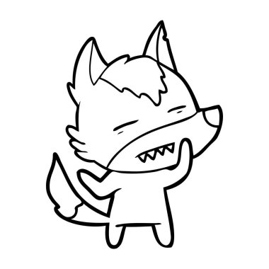 Kurt gösteren diş çizgi film