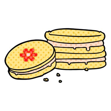 vektör çizim karikatür bisküvi