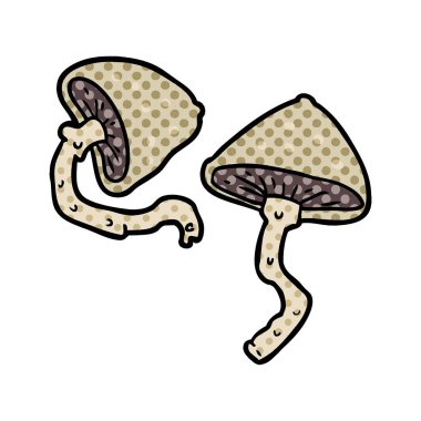 Çizgi film mantarlarının vektör çizimi