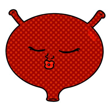 vektör çizim karikatür mesane