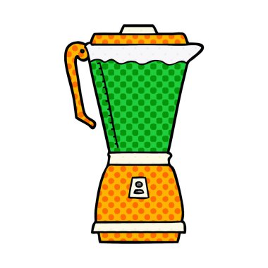 vektör çizim karikatür mutfak robotu