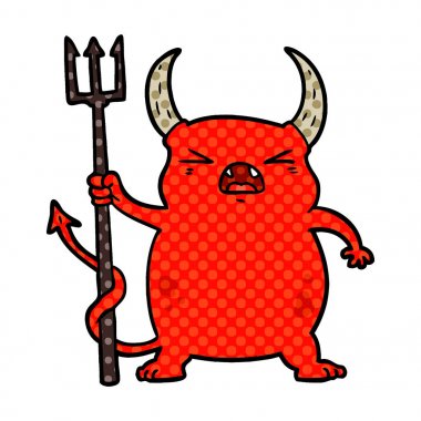 kızgın küçük şeytan cartoon