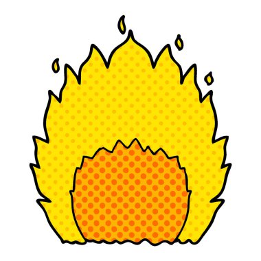 vektör çizim karikatür yangın