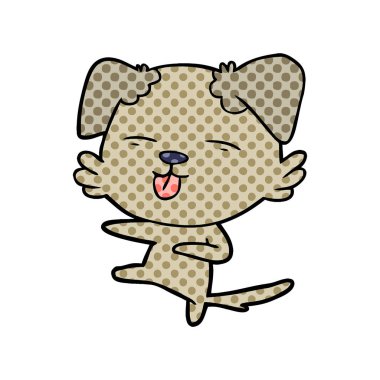 Çizgi film köpeğinin vektör çizimi