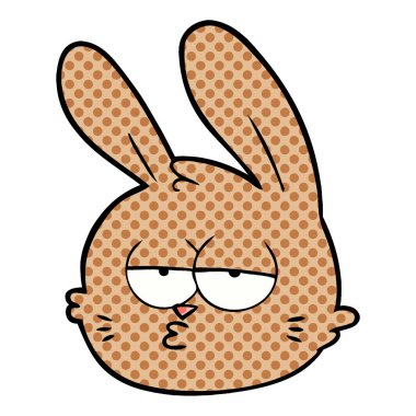 yorgun tavşan yüzü çizgi film