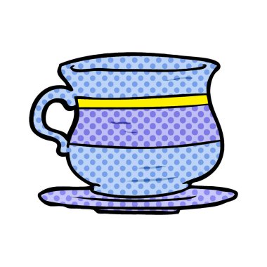 çizgi film eski çay bardağı