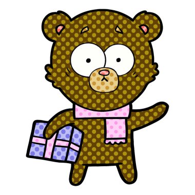 gergin Noel ayı çizgi film