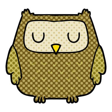 vektör çizim karikatür baykuş