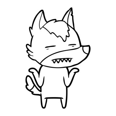 Kurt gösteren diş çizgi film