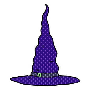 vektör çizim karikatür witchs şapka