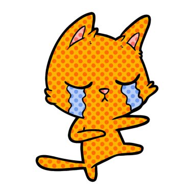 kedi çizgi film dans ağlıyor