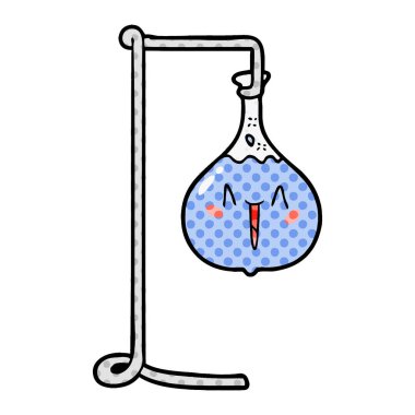 vektör çizim karikatür bilimsel deney