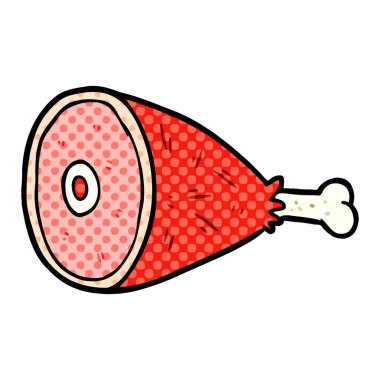 etin pişmiş karikatür bacak