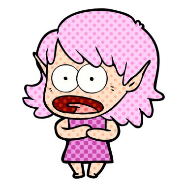 çizgi film şok elf kızı