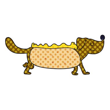 Çizgi film köpeğinin vektör çizimi