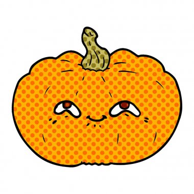 mutlu karikatür kabak vektör çizim