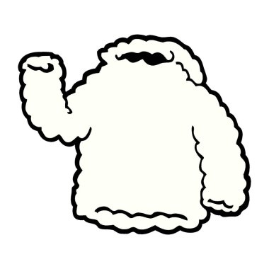 vektör çizim karikatür Polar hoody