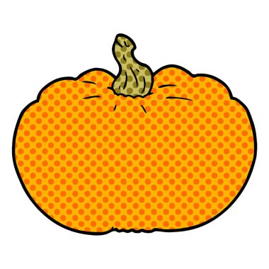 Çizgi film balkabağının vektör çizimi