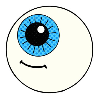 vektör çizim karikatür göz küresi