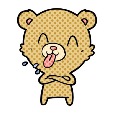 Çizgi film ayısının vektör çizimi