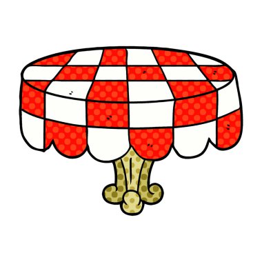 vektör çizim karikatür tablo