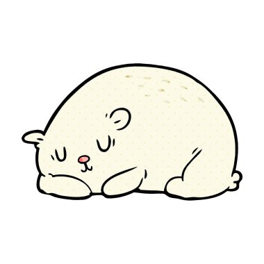 uykulu kutup ayısı çizgi film