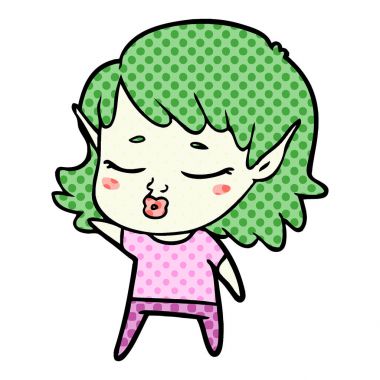 güzel çizgi film elf kızı